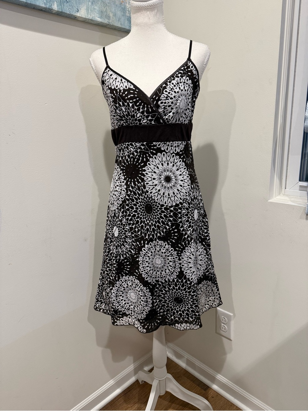 Y2K Volume One Black & White Midi Dress